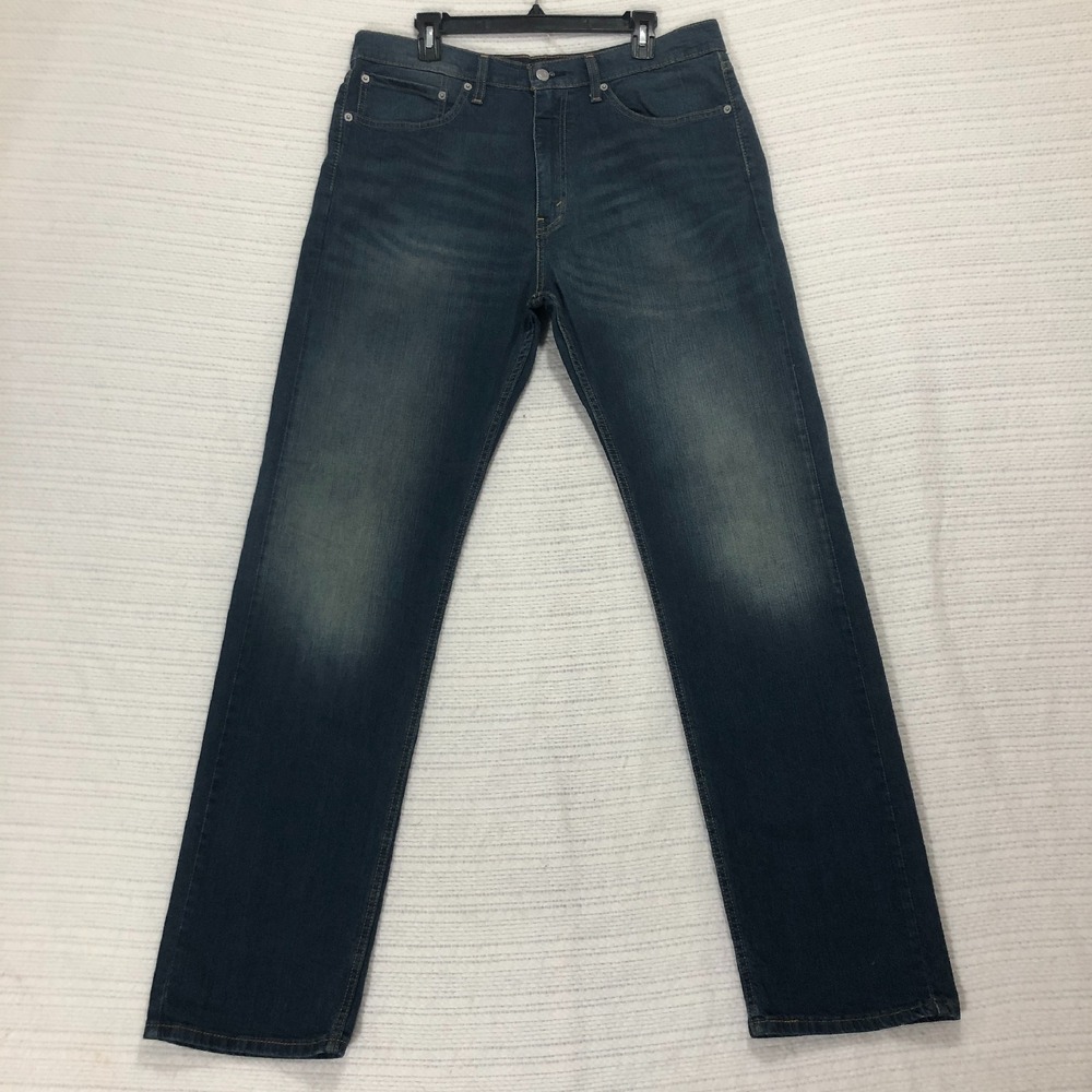 Levi's Jeans Straight Leg Dark‎ Wash Denim Everyday Casual Mens Size 36x34